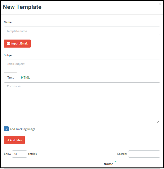 Création du template d'email Création du template d'email